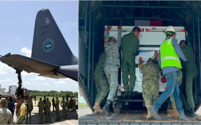 Ejército mexicano rescata a dos personas con vida en Venezuela y recupera 80 cuerpos