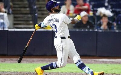 Junior Caminero conecta su jonrón 27 ante Yankees