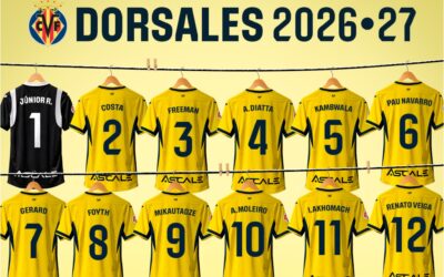El Villarreal deja libre dos dorsales del primer equipo