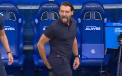 Bordalás, al árbitro: «A ellos ni una p*** tarjeta, ¡cagón!, ¡cagón!»