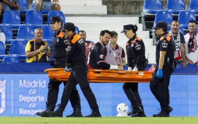 Batalla, operado con éxito de una fractura en la tibia de la pierna derecha