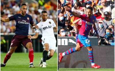 Aubameyang, una pesadilla para el Valencia