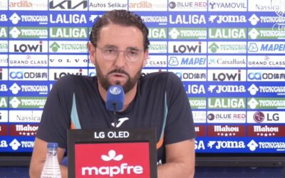 Bordalás: “Hemos tenido el tiempo justo de recuperarnos, pero sabemos importancia del partido frente a Osasuna”