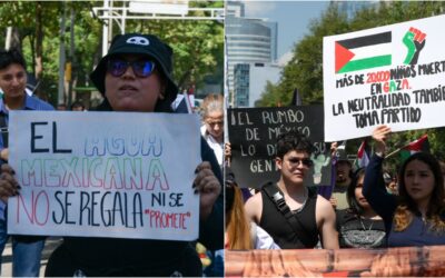 Colectivos y ciudadanos marchan contra acuerdo hídrico entre Israel y Chihuahua