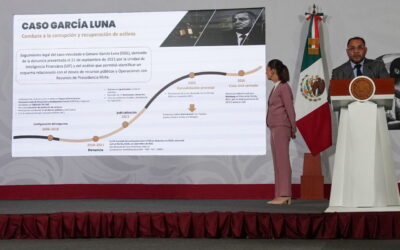 México recupera 5.9 millones de dólares de recursos desviados por la red de García Luna y la familia Weinberg