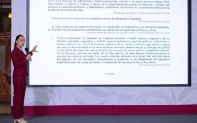 Sheinbaum firma decreto de transparencia: simplifica reserva de información y abre contratos de filiales de CFE y Pemex