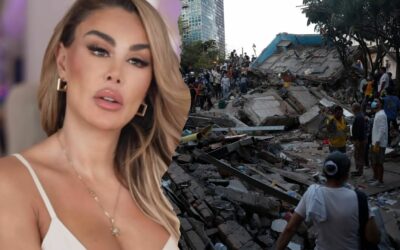 Ninel Conde vive terremoto en Colombia; se metió abajo de una mesa
