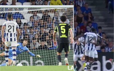 Remiro no se explica el penalti: «Si nos vienen a decir que los rebotes no se van a pitar…»