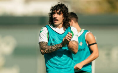 Ceballos trabaja en el gimnasio en el regreso a los entrenamientos