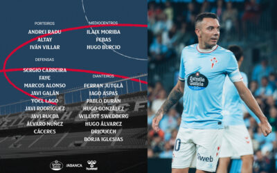 Iago Aspas vuelve a la convocatoria del Celta