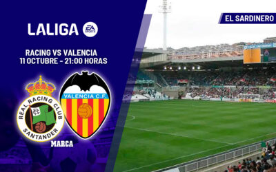 Racing de Santander – Valencia | Aguirre salta al césped