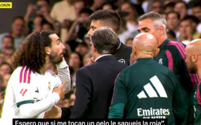 La reacción de Cucurella tras la roja a Vinicius: «Si me tocan un pelo…»