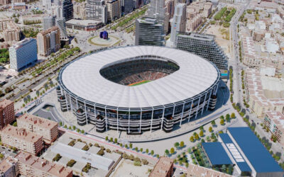 El Nou Mestalla concreta su cubierta textil y rediseña las zonas VIP y de prensa