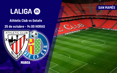 Athletic – Getafe: horario, dónde ver en TV y canal del partido de LaLiga EA Sports