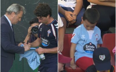 El detallazo de la jornada: Hugo González se lesiona… y firma una camiseta para un niño antes de irse