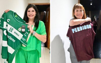 Así sorprendieron a Raquel Garza y Leticia Perdigón con jerseys en el Teatro Nazas