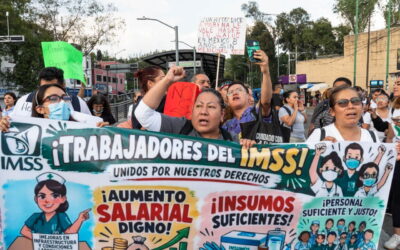 Trabajadores del IMSS intensifican protestas y bloquean vialidades en CDMX y estados